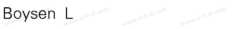 Boysen Light字体转换